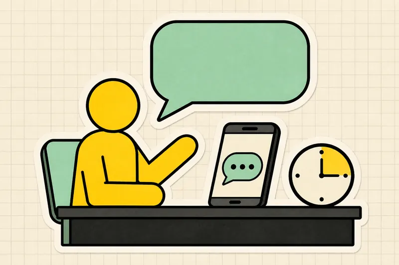 Fifteen-minute career call on WhatsApp